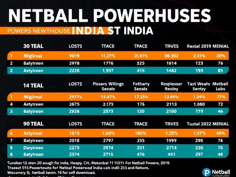 Netball Powerhouses India Download Statistics